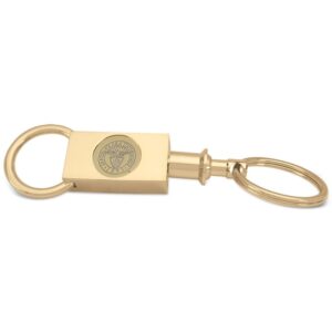 Gold Santa Clara Broncos Team Logo Two-Section Key Ring