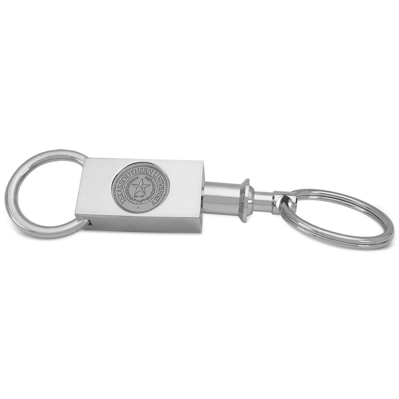 Silver Texas Southern Tigers Team Logo Two-Section Key Ring