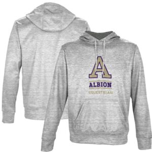 Men's ProSphere Gray Albion Britons Equestrian Name Drop Pullover Hoodie