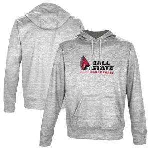 Men's ProSphere Gray Ball State Cardinals Basketball Name Drop Pullover Hoodie