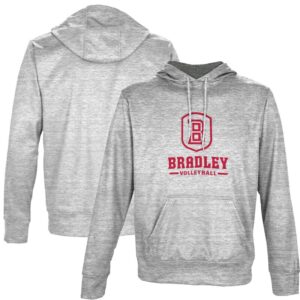 Men's ProSphere Gray Bradley Braves Volleyball Name Drop Pullover Hoodie