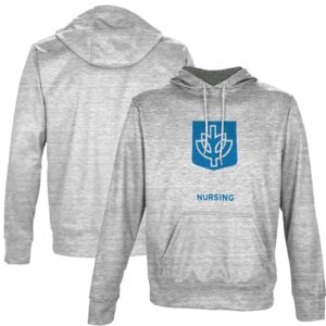 Men's ProSphere Gray DePaul Blue Demons Nursing Name Drop Pullover Hoodie