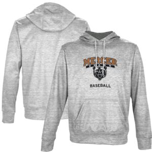 Men's ProSphere Gray Mercer Bears Baseball Name Drop Pullover Hoodie