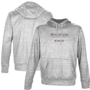 Men's ProSphere Gray Muskingum Muskies Nursing Name Drop Pullover Hoodie