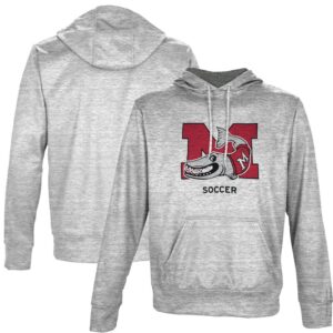 Men's ProSphere Gray Muskingum Muskies Soccer Name Drop Pullover Hoodie