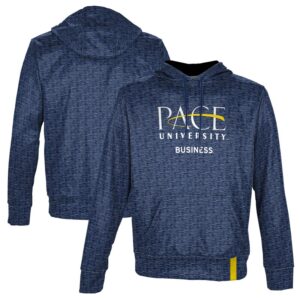 Men's ProSphere Blue Pace University Setters Business Name Drop Pullover Hoodie
