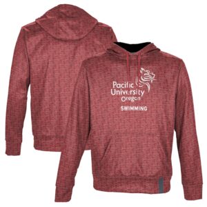 Men's ProSphere Red Pacific Boxers Swimming Name Drop Pullover Hoodie