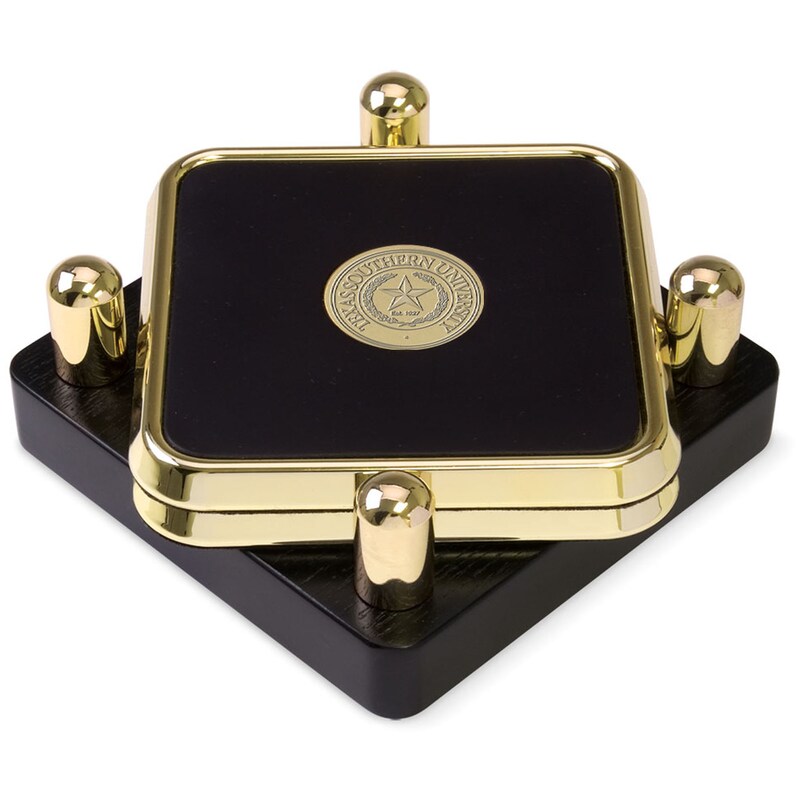 Texas Southern Tigers Gold 2-Piece Square Coaster Set
