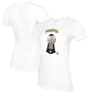 Women's Tiny Turnip White Pittsburgh Pirates Gumball Machine T-Shirt