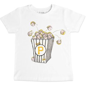 Infant Tiny Turnip White Pittsburgh Pirates Popcorn T-Shirt