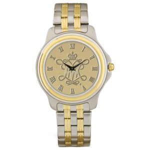 Gold/Silver William & Mary Tribe Two-Tone Medallion Wristwatch