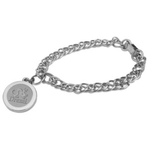 Women's Silver Drexel Dragons Charm Bracelet