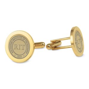 Gold Rochester Institute of Technology Tigers Cufflinks