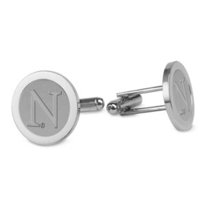 Silver Northwestern Wildcats Cufflinks