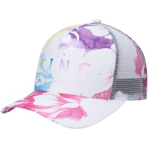 Men's King Apparel White Homerton Mesh Trucker Snapback Hat