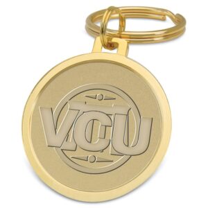 Gold VCU Rams Team Logo Split-Wire Key Ring