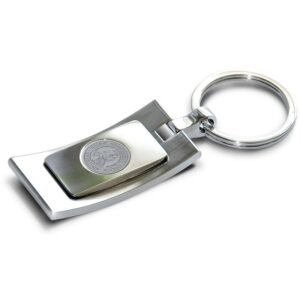 Silver Haverford College Curve Key Ring
