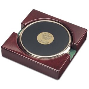Gold LLU Lions 2-Piece Coaster Set