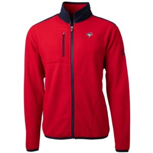 Men's Cutter & Buck Red Toronto Blue Jays Big & Tall Cascade Eco Sherpa Fleece Full-Zip Jacket