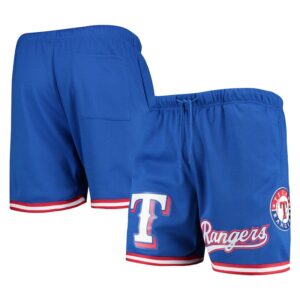 Men's Pro Standard Royal Texas Rangers Logo Mesh Shorts
