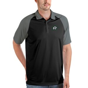 Men's Antigua Black Dallas Stars Nova Polo