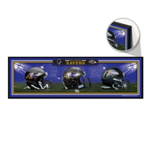 WinCraft Baltimore Ravens 9" x 30" Helmet Horizontal Wood Sign