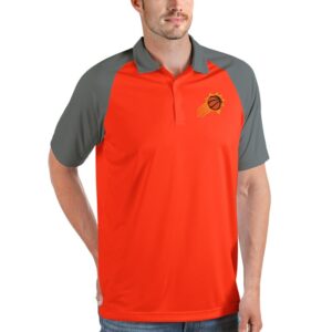 Men's Antigua Orange Phoenix Suns Nova Raglan Polo