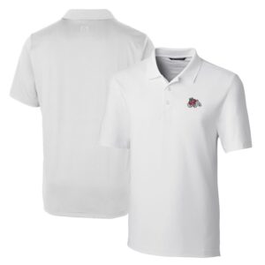 Men's Cutter & Buck White Fresno State Bulldogs Big & Tall Forge Stretch Polo