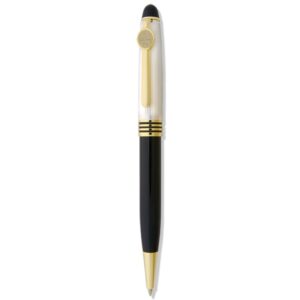 Black/Pearl Hartwick College Hawks Ball Point Pen