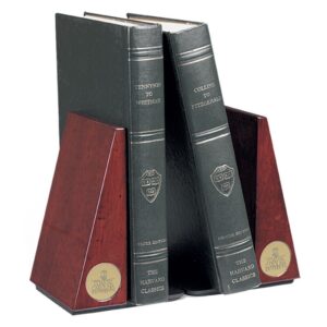 Gold Coastal Carolina Chanticleers Rosewood Bookends