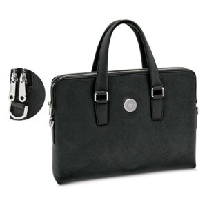 Women's Black Rhode Island Anchormen Leather Briefcase