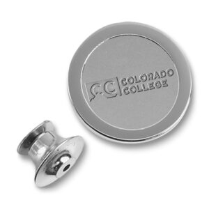Silver Colorado College Tigers Lapel Pin