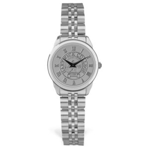 Women's Silver Hartwick College Hawks Medallion Rolled Link Bracelet Wristwatch
