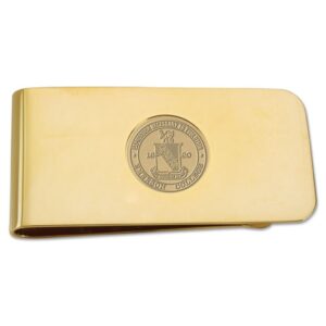 Gold Emerson College Lions Money Clip
