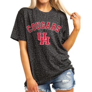 Women's Gameday Couture Leopard Houston Cougars All the Cheer Leopard T-Shirt