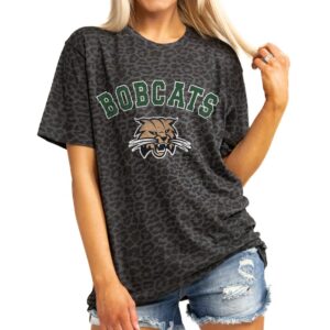 Women's Gameday Couture Leopard Ohio Bobcats All the Cheer Leopard T-Shirt