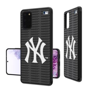 New York Yankees Galaxy Text Backdrop Design Bump Case