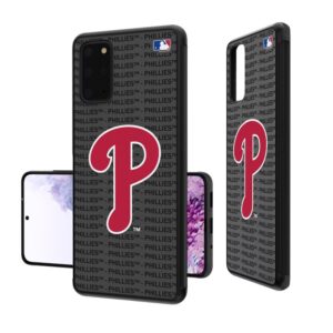 Philadelphia Phillies Galaxy Text Backdrop Design Bump Case
