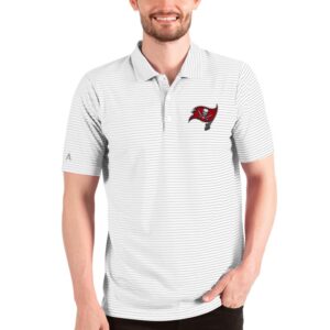 Men's Antigua White Tampa Bay Buccaneers Esteem Polo