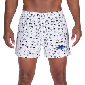 Men's Concepts Sport White Buffalo Bills Epiphany Allover Print Boxer Shorts