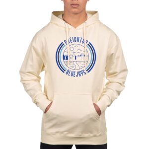 Men's Uscape Apparel Cream Creighton Bluejays Standard Pullover Hoodie