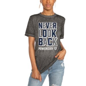 Women's Gameday Couture Charcoal Butler Bulldogs PoweredBy Never Look Back Acid Wash T-Shirt