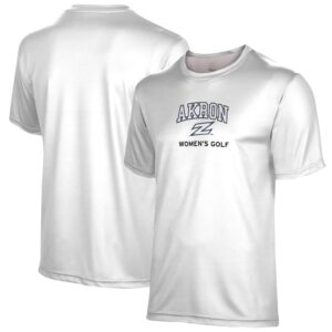 Youth ProSphere White Akron Zips Women's Golf T-Shirt