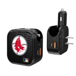 Boston Red Sox Team Logo Dual Port USB Car & Home Charger