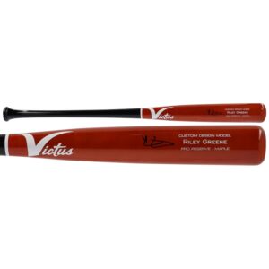 Riley Greene Detroit Tigers Autographed Victus Game Model Bat