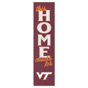 Virginia Tech Hokies 12'' x 48'' This Home Leaning Sign