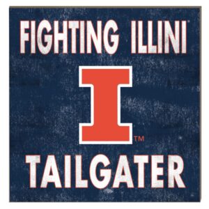 Illinois Fighting Illini 10'' x 10'' Tailgater Sign