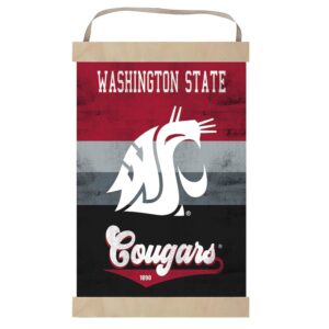 Washington State Cougars Retro Logo Banner Sign
