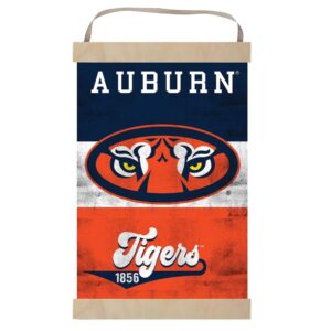 Auburn Tigers Retro Logo Banner Sign