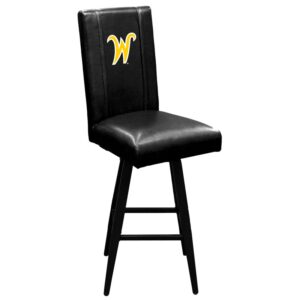 Black Wichita State Shockers Logo Swivel Bar Stool 2000